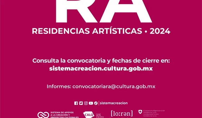 ¡Atención artistas mexicanos! Ya está abierta la convocatoria Residencias Artísticas 2024 del Sistema Creación