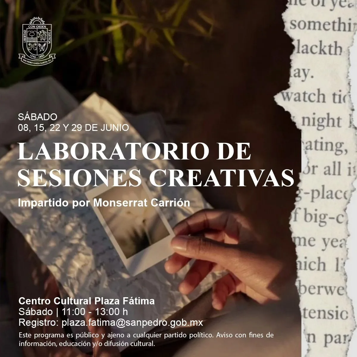 Cultura San Pedro: Desata la magia de la creación en el Laboratorio de Sesiones Creativas