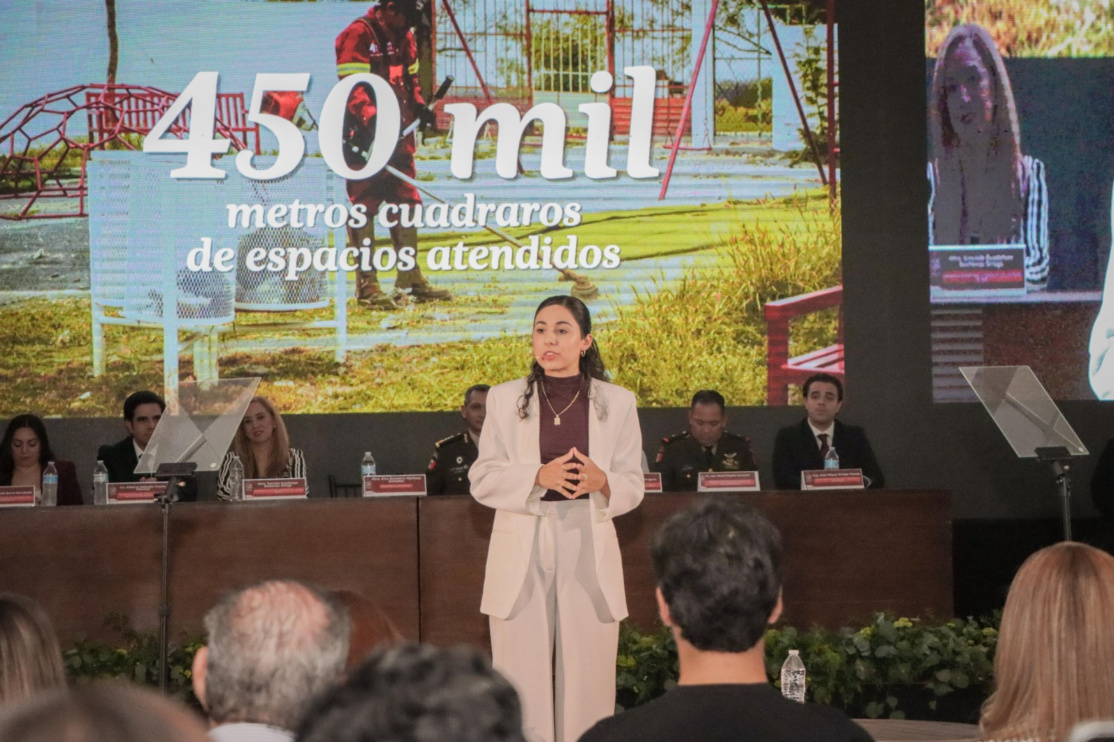 Rinde Deya Martínez primer informe: destaca Zuazua en seguridad