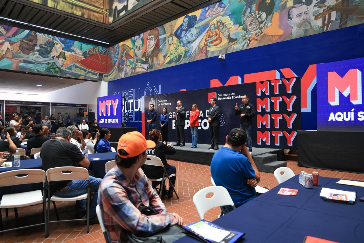 Acerca Gobierno de Monterrey más de 10 mil vacantes a la ciudadanía en Feria del Empleo 2025